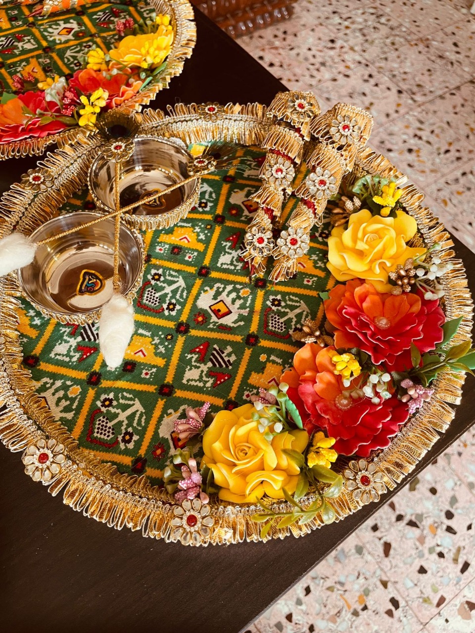 11" Steel Mehendi Platter