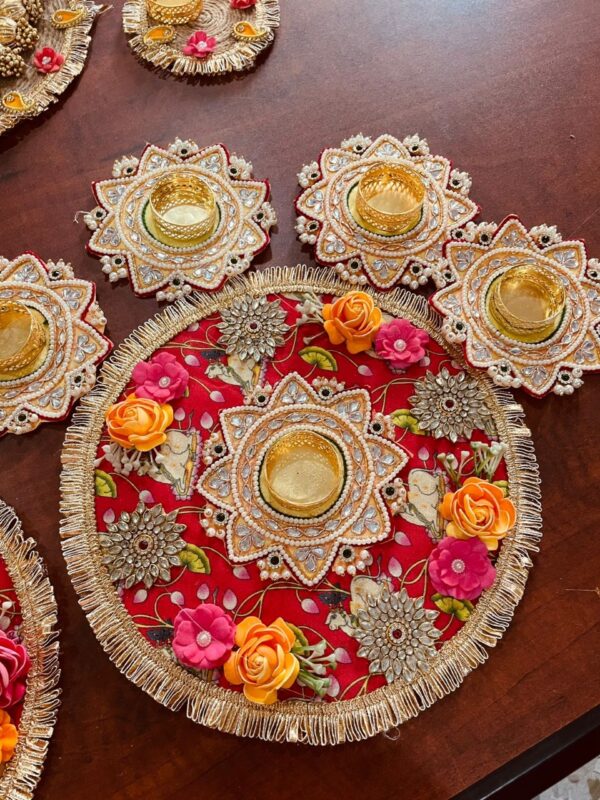 Round Jute Rangolis Set of 5 - Image 7