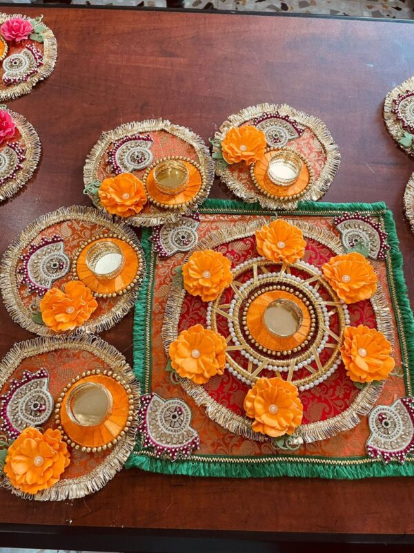 Square Rangoli Set of 5 - Image 2
