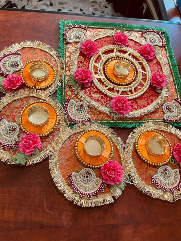 Square Rangoli Set of 5 - Image 3