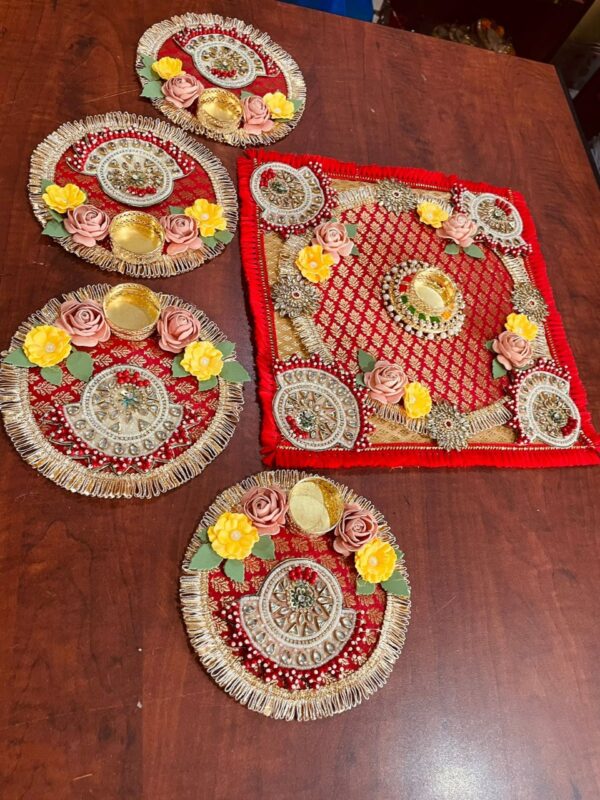 Square Rangoli Set of 5 - Image 4