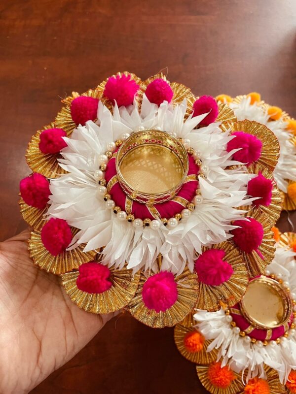 6" Rangoli Mats Set of 4 Pcs