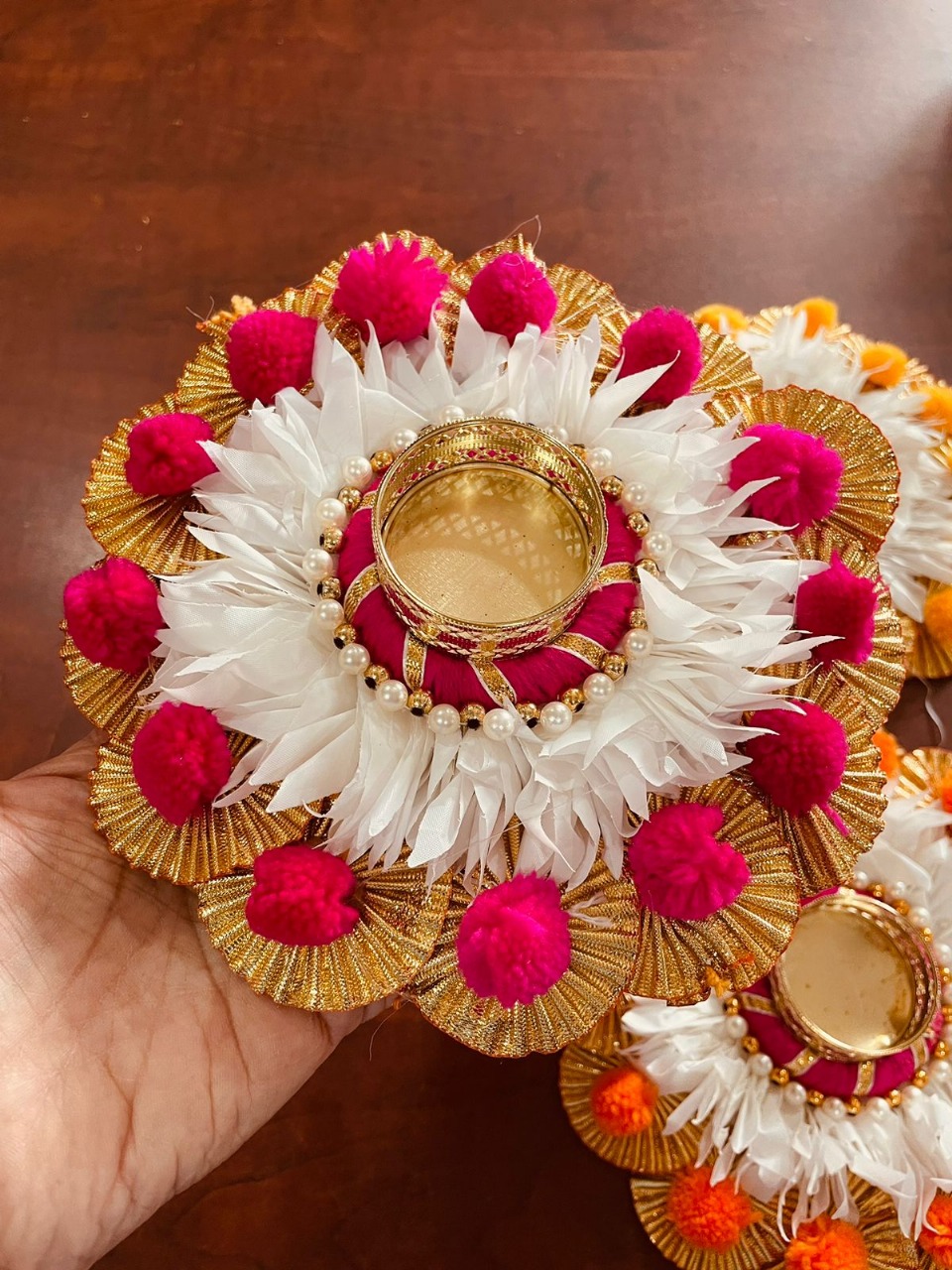 6" Rangoli Mats Set of 4 Pcs