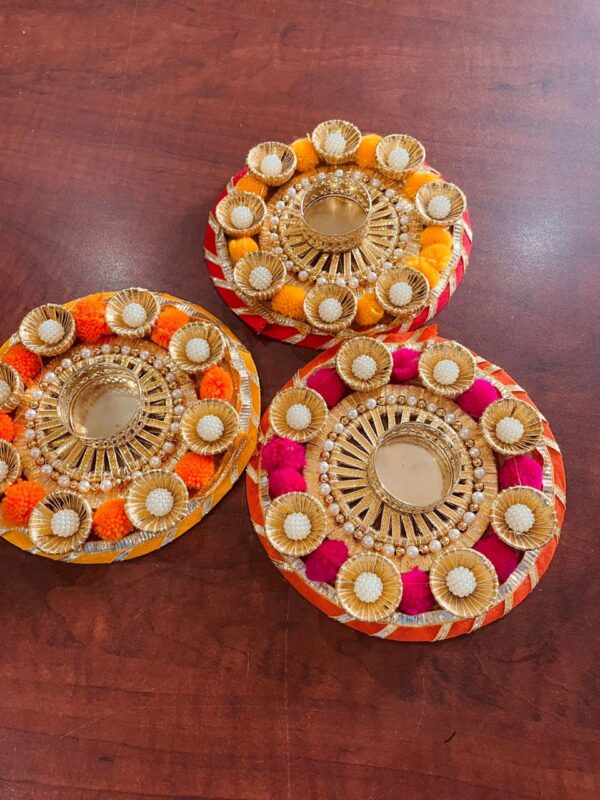 6" Rangoli Mats Set of 4 Pcs - Image 5