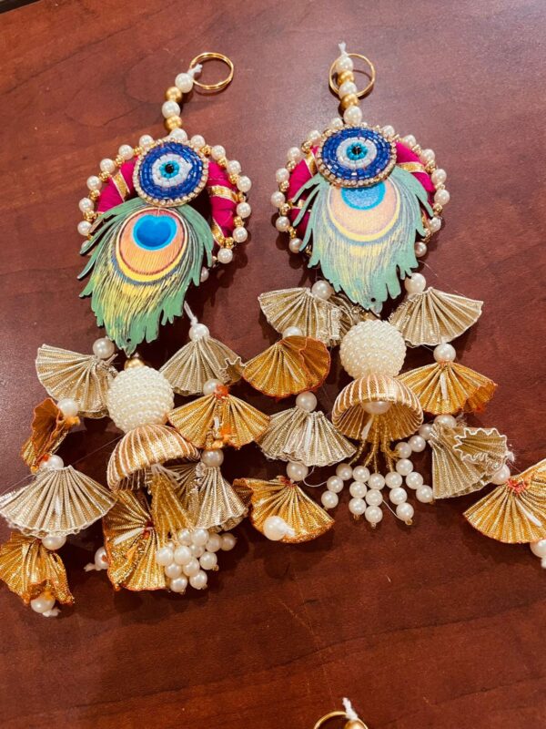 6" Shubh Labh Hangings Single Pair - Image 4