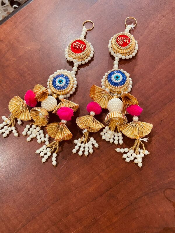 6" Shubh Labh Hangings Single Pair - Image 5