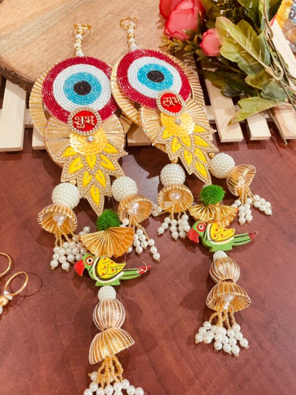 8" Plus Shubh Labh Hangings Single Pair - Image 10