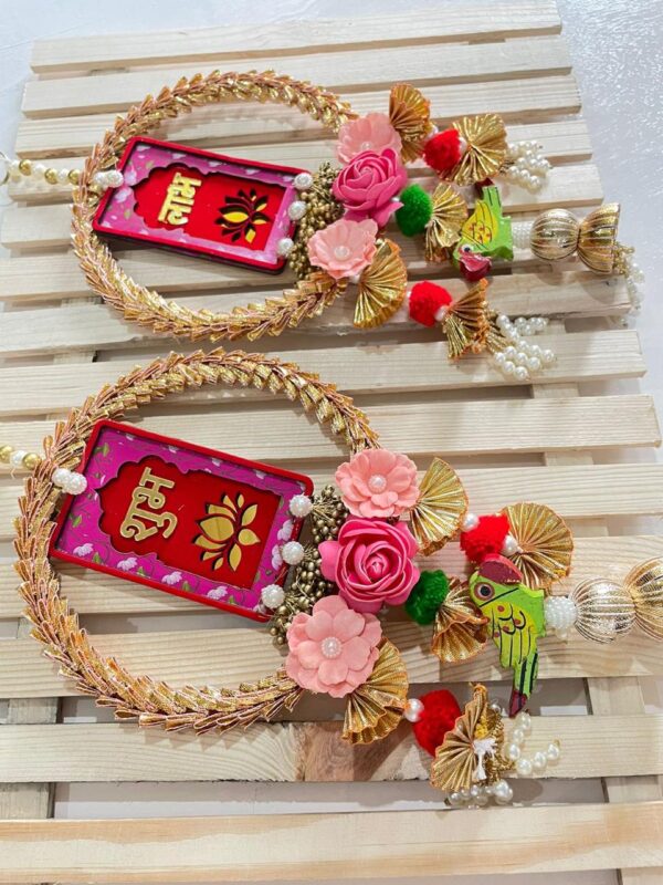 8" Plus Shubh Labh Hangings Single Pair - Image 3