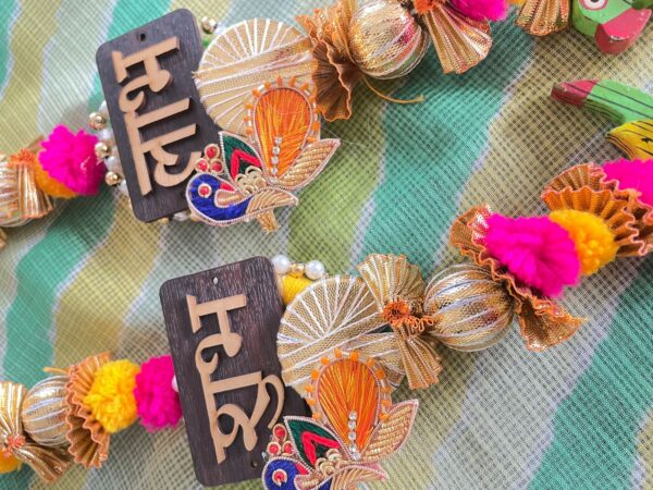 8" Plus Shubh Labh Hangings Single Pair - Image 7