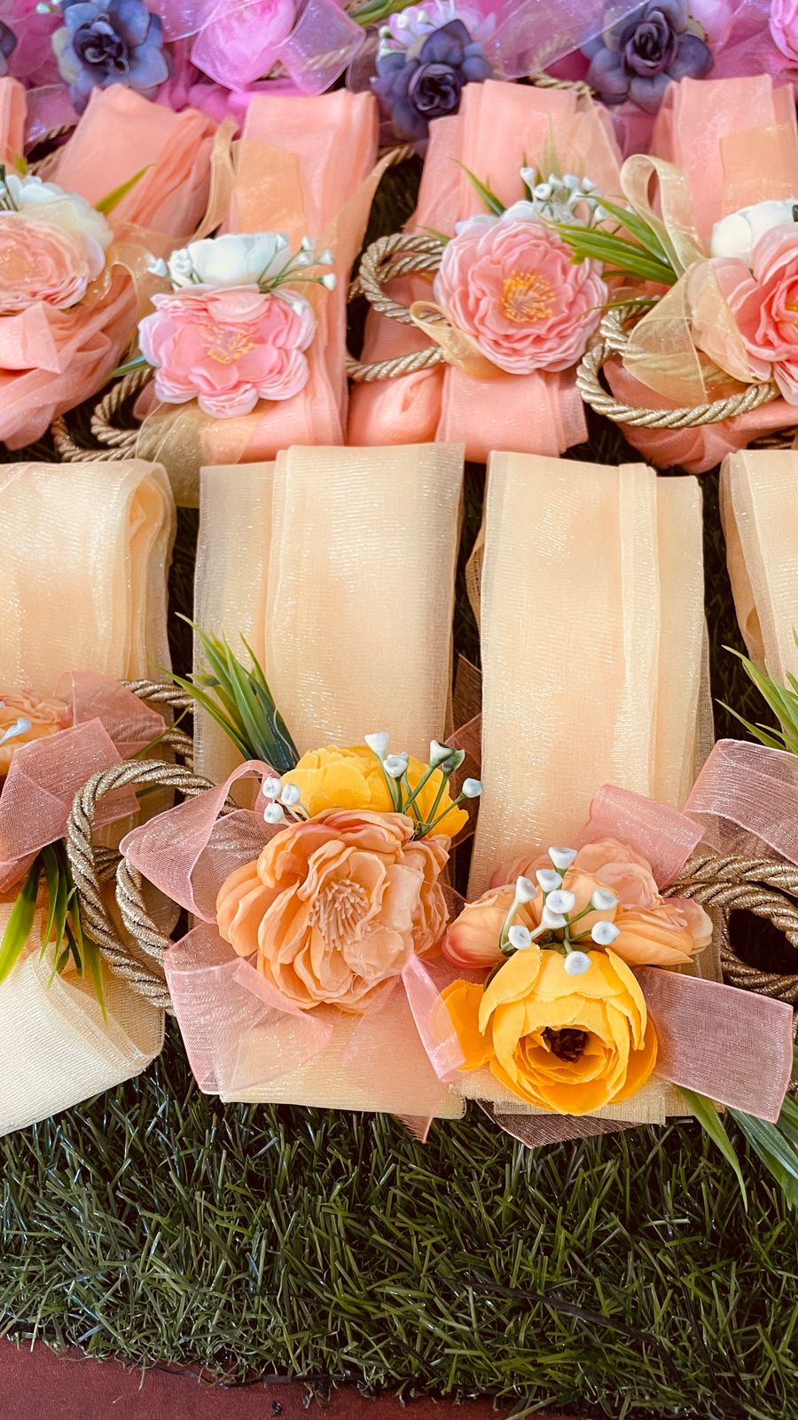 Floral Net Bands Pack of 10 Pcs