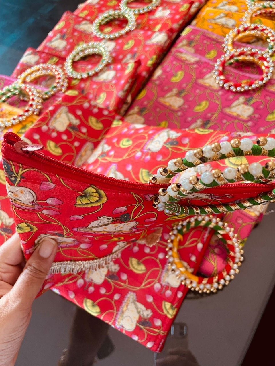 Pichwai Zip Bag