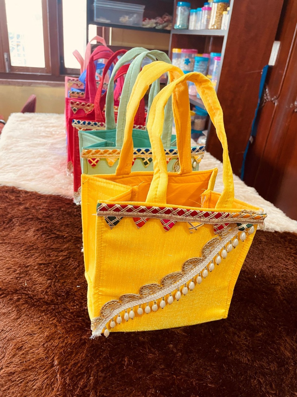 Small Silk Hamper Bags