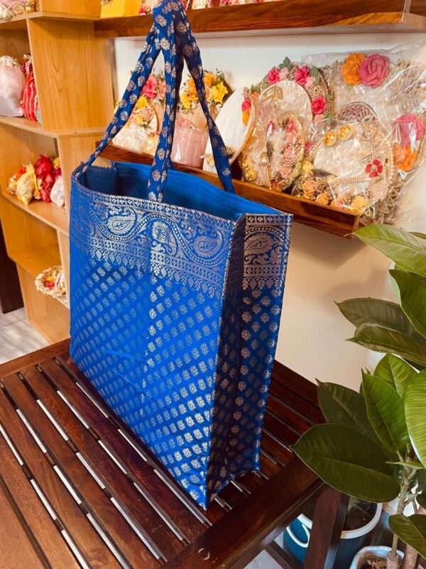 Large Benarsi Silk Hamper Bags - Image 2