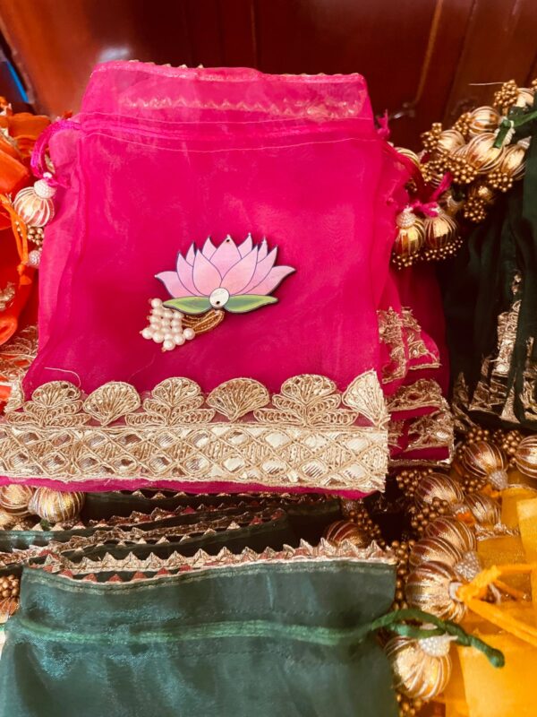 Double Organza Lotus Potli - Image 2