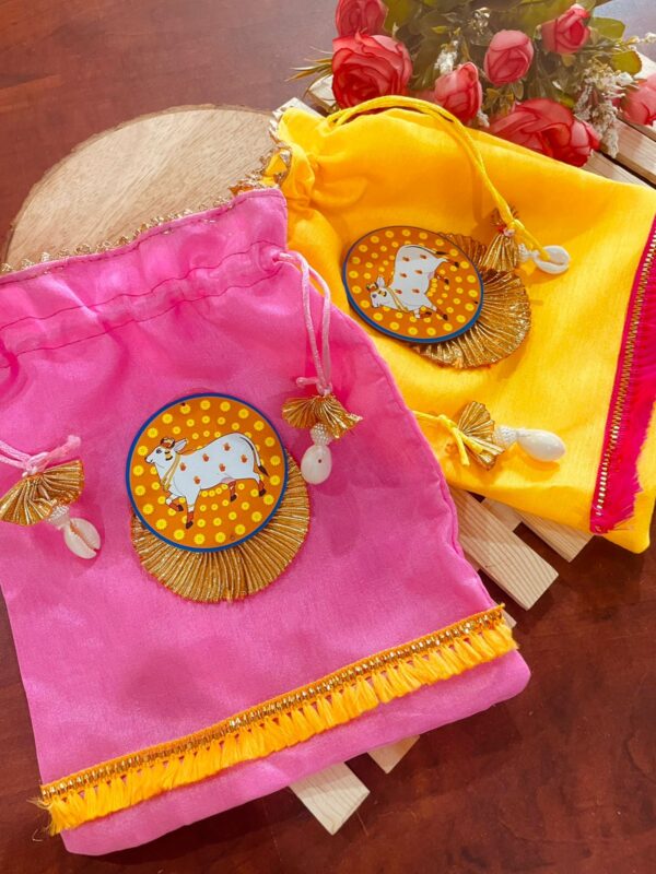 Satin Pichwai Potli