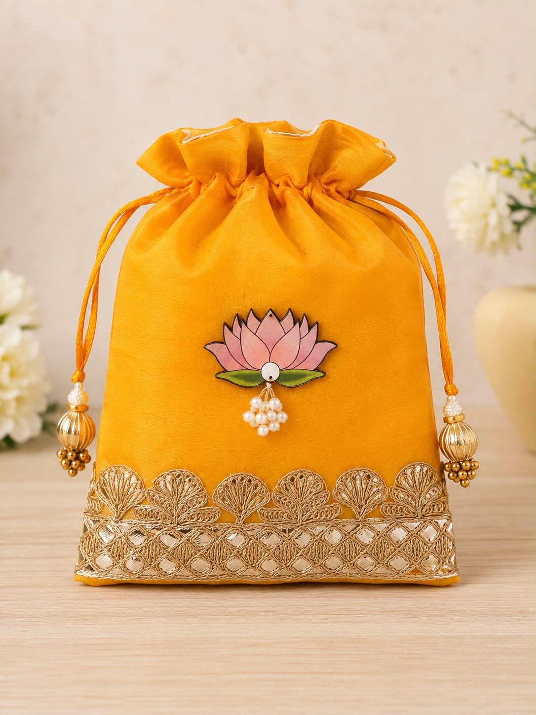 Double Organza Lotus Potli 7/9 inches (pack of 20) - Image 8