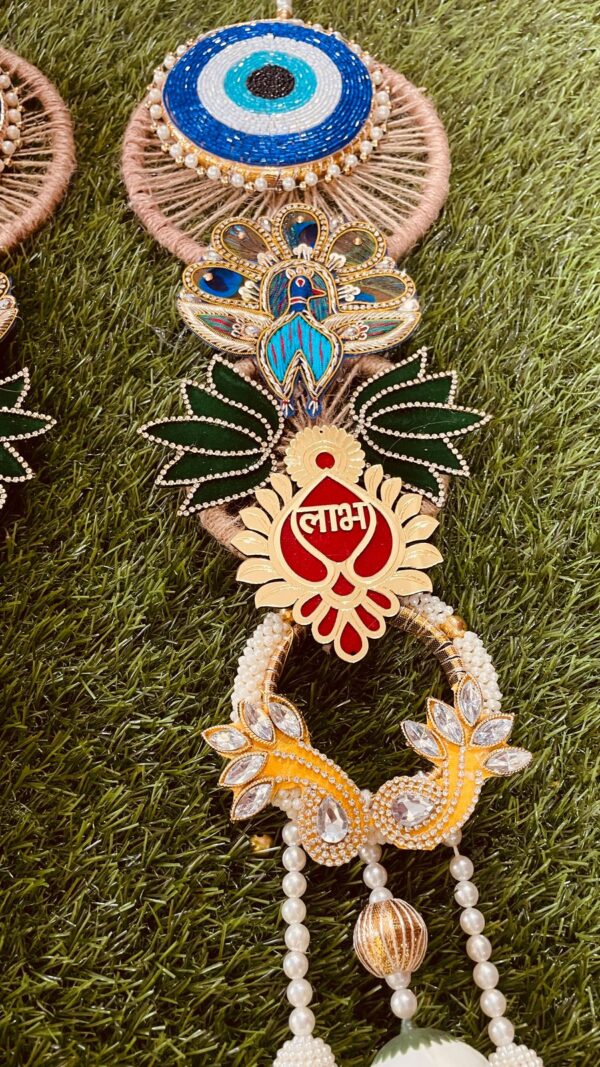 Evil Eye Peacock Hangings - Image 3