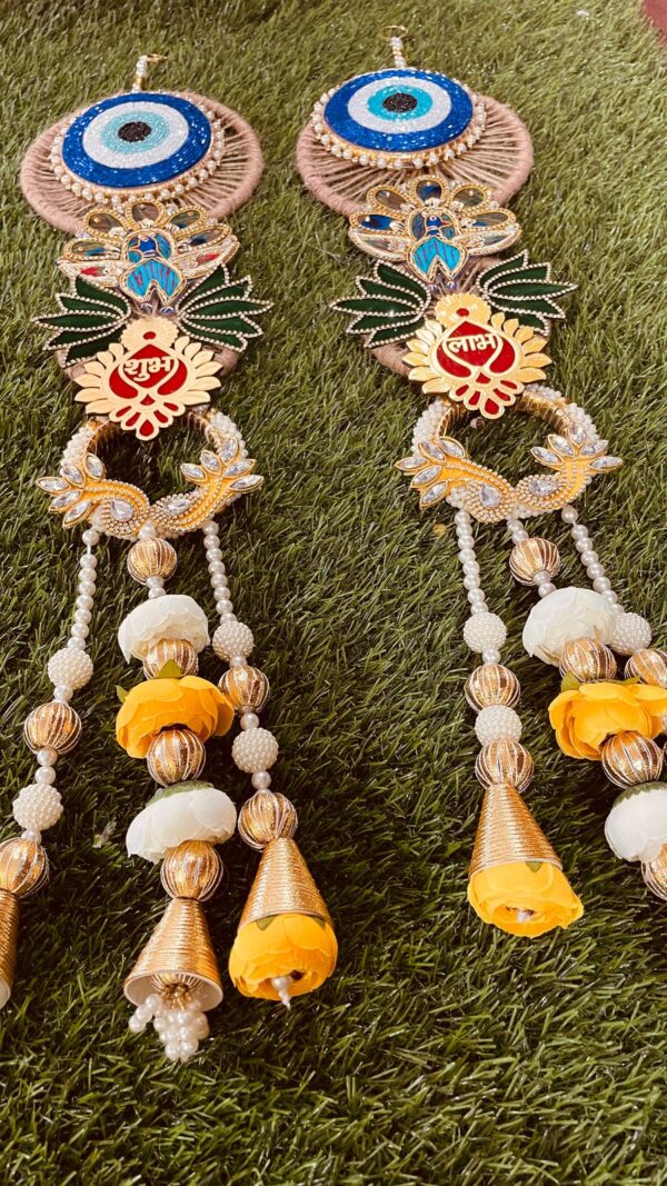 Evil Eye Peacock Hangings - Image 2