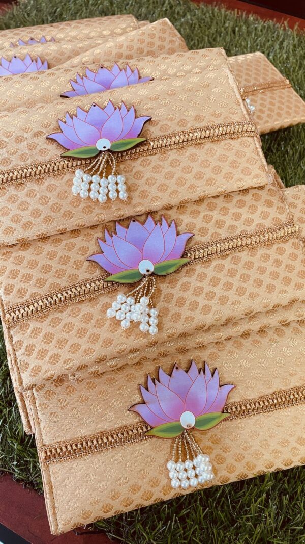 Brocade Envelope With Lotus - Image 3