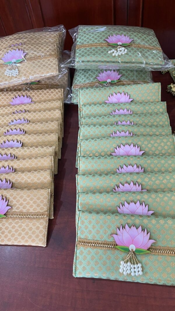 Brocade Envelope With Lotus - Image 2