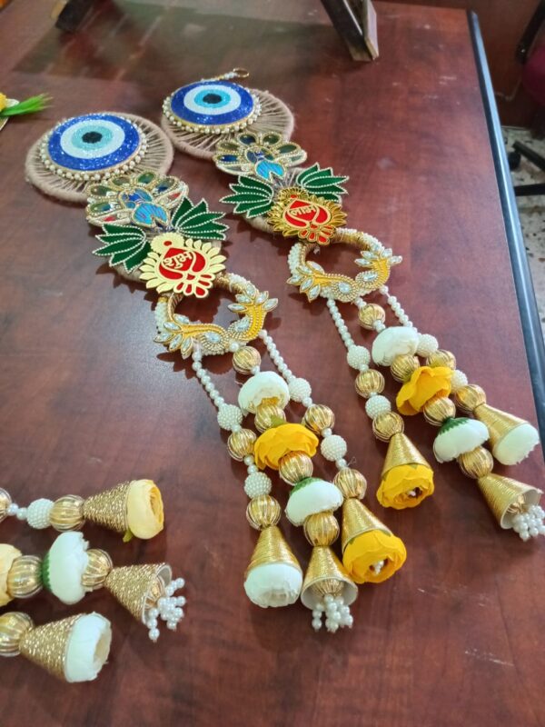 Jute Evil Eye Heavy Bandanwar - Image 2