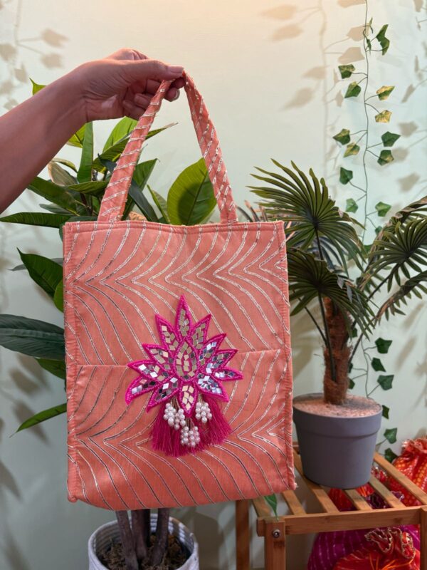 Single Colour Gota Hamper Bags - Image 2