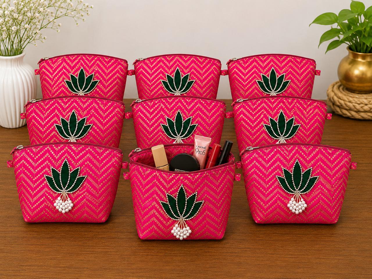 Brocade Toilet Pouch with Zip (pack of 10) - Image 4