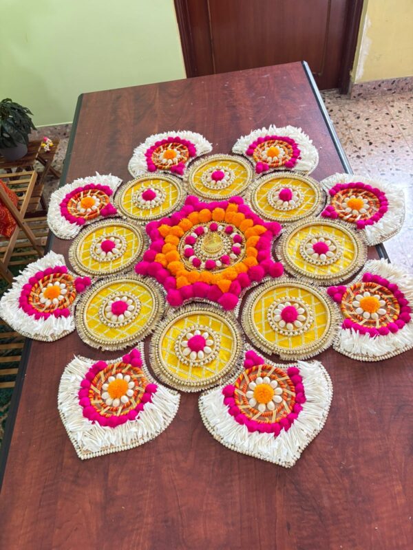 8 Petal Huge flower rangoli