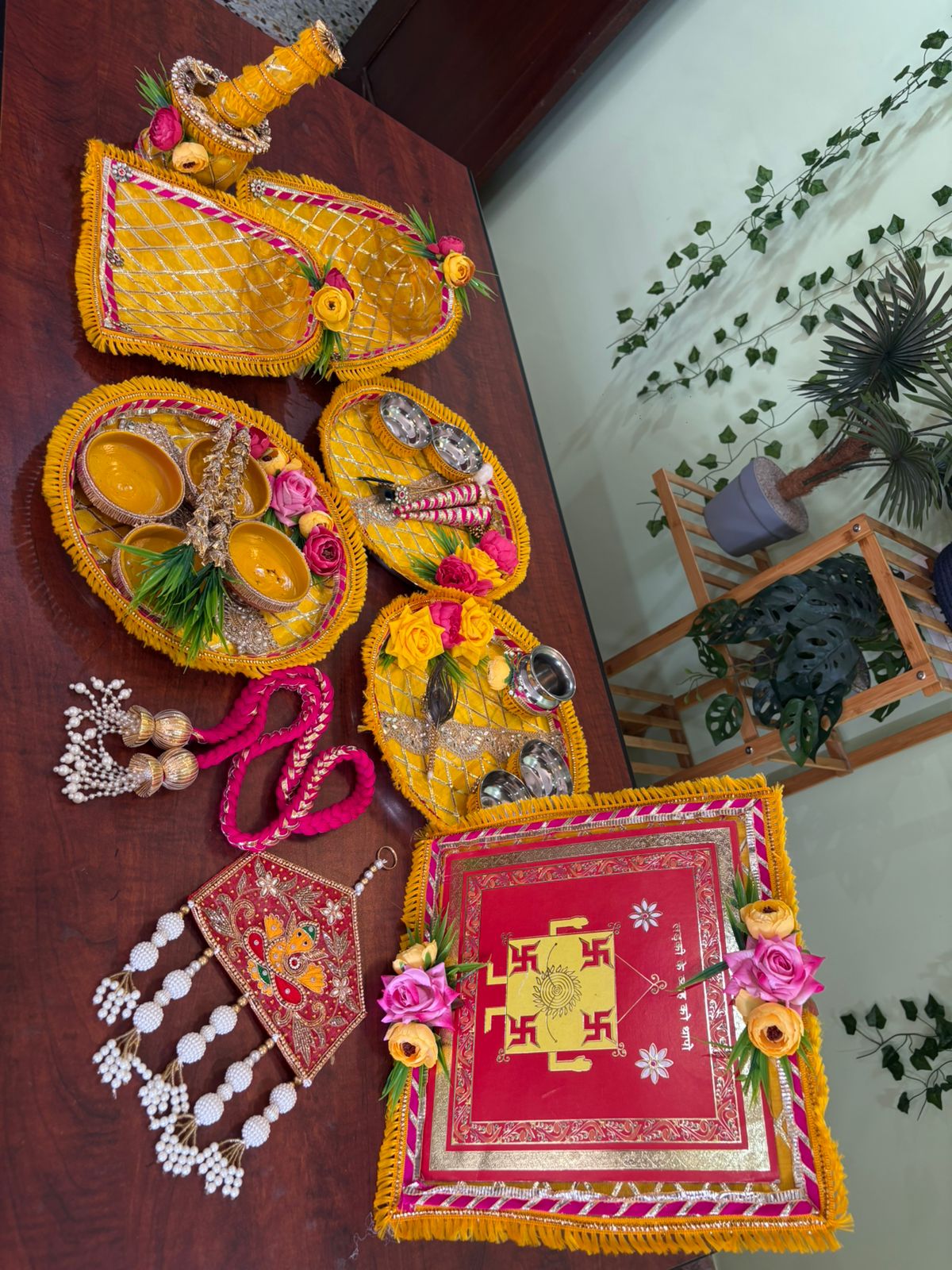 Wedding Ritual set in yellow gota