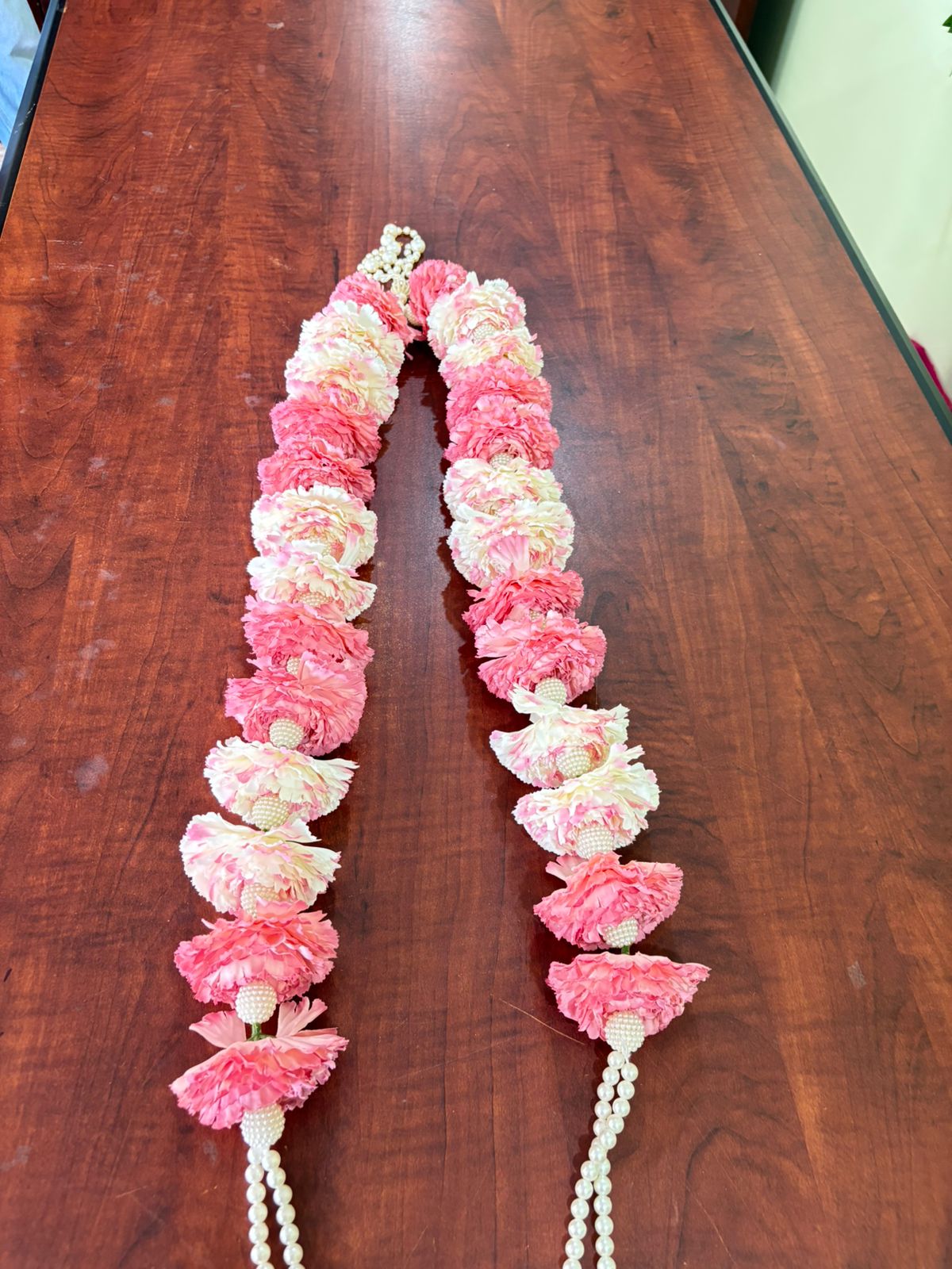 Peachy Carnation Varmaala - Image 2