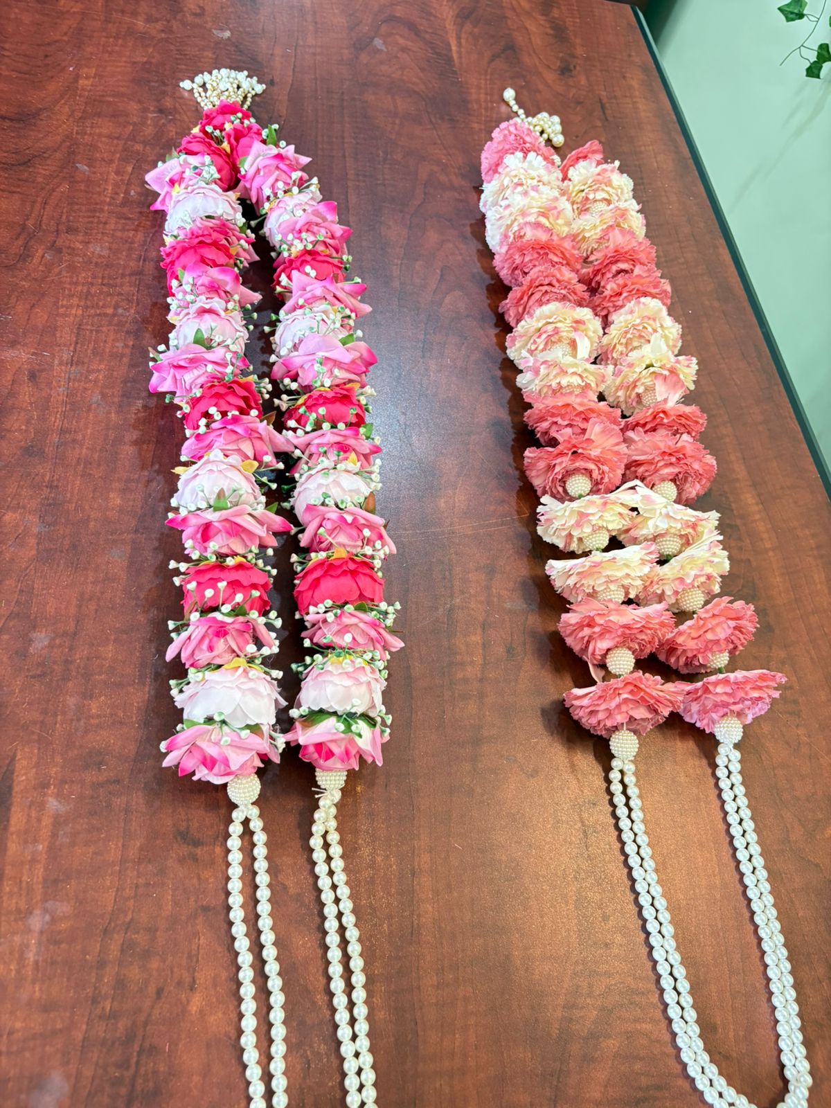 Peachy Carnation Varmaala - Image 5