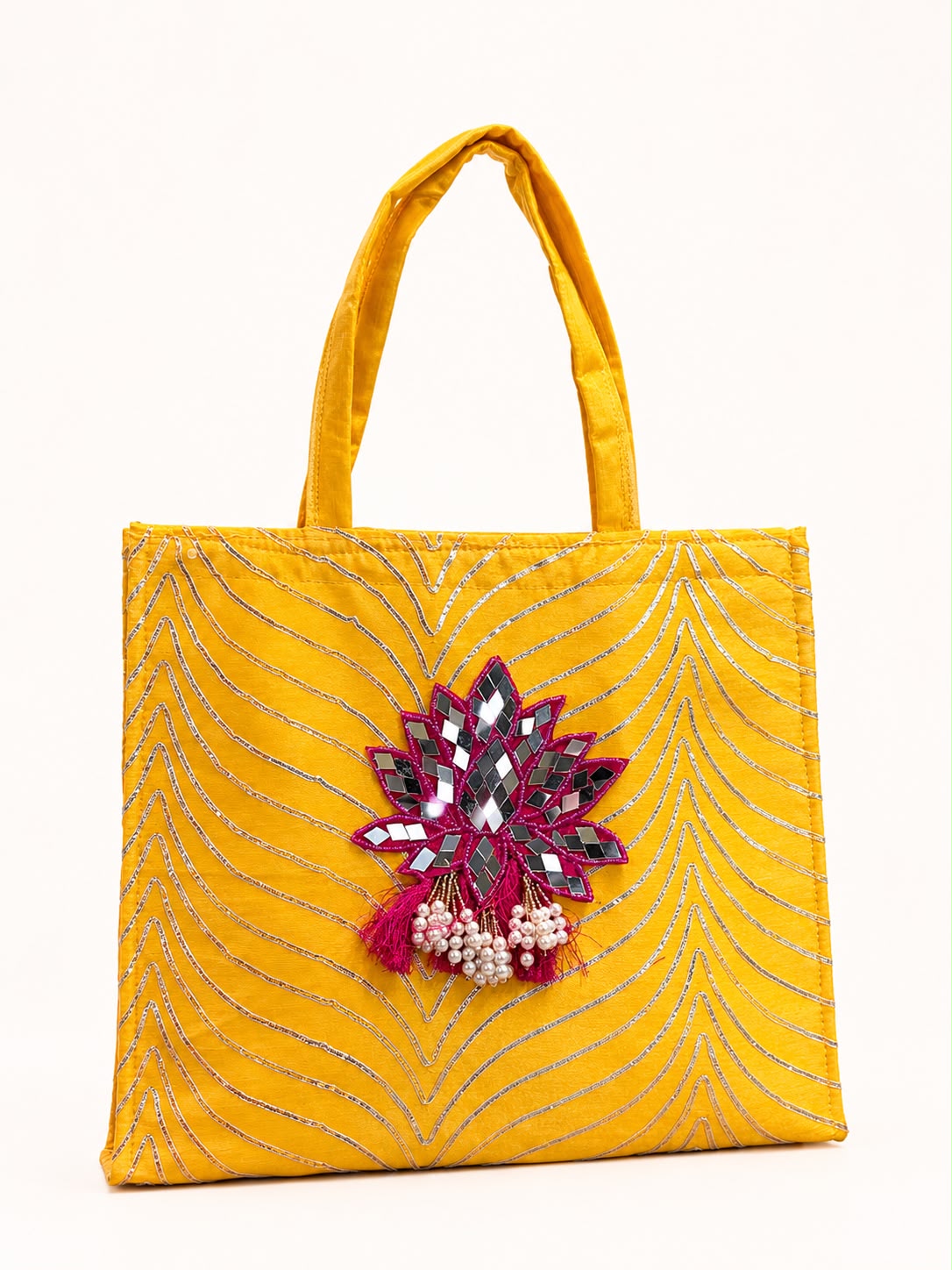 Gota Zip Hamper Bag with Mirror Lotus - Image 2