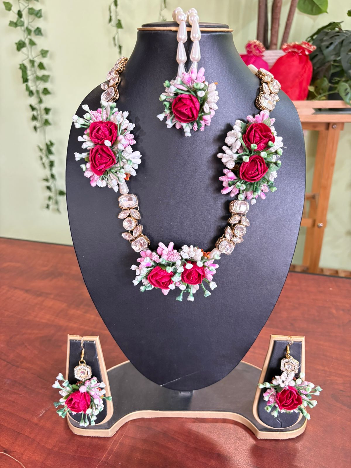 Kundan Floral Jewellery Set 3