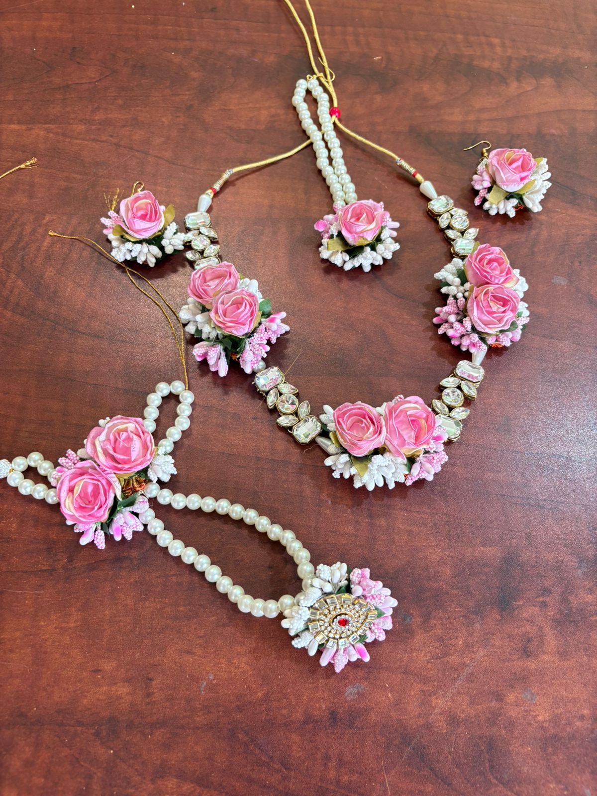 Kundan Floral Jewellery Set 2