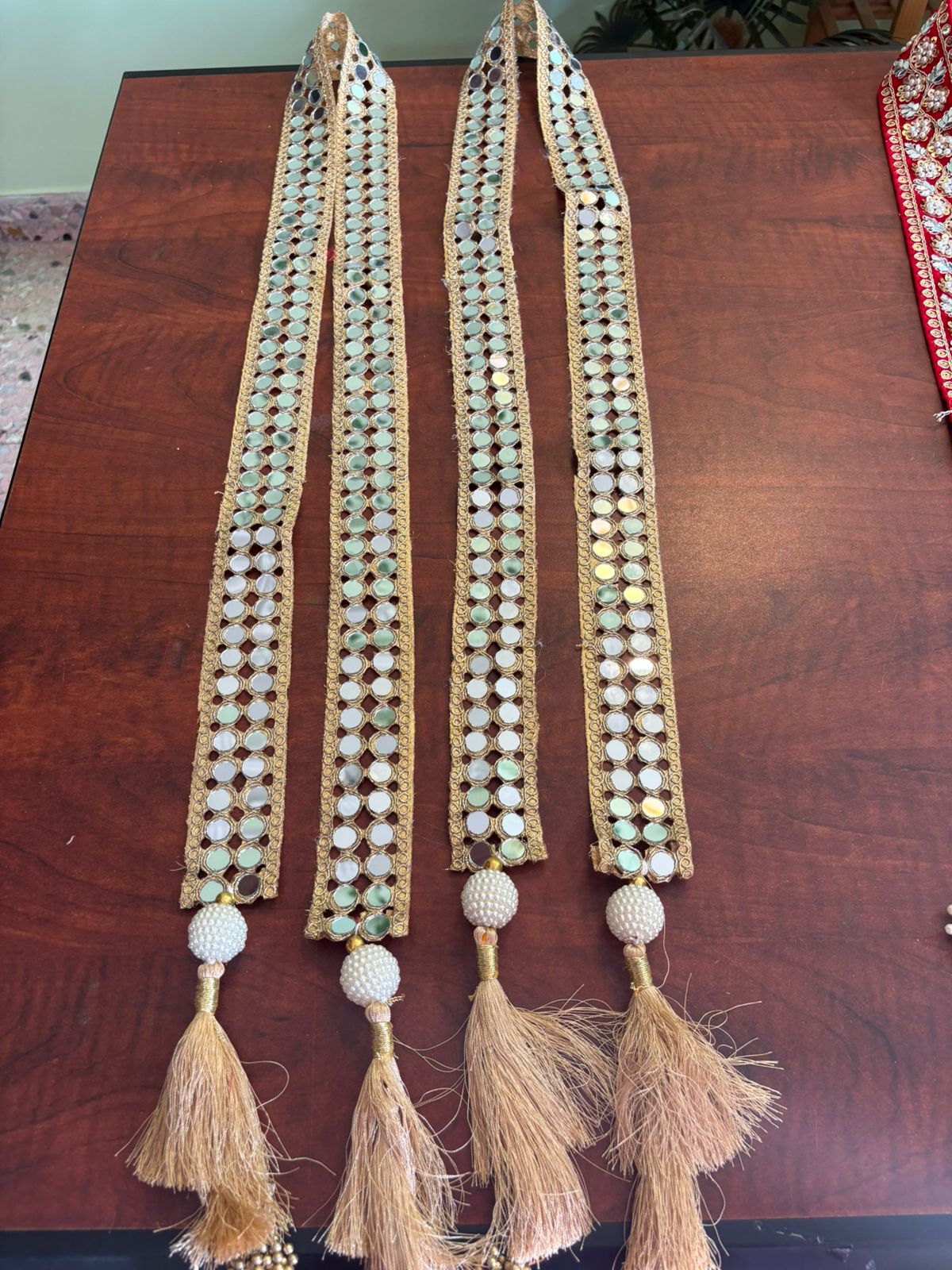 araat Swagat Scarf Maala Mirror work (pack of 20) - Image 2