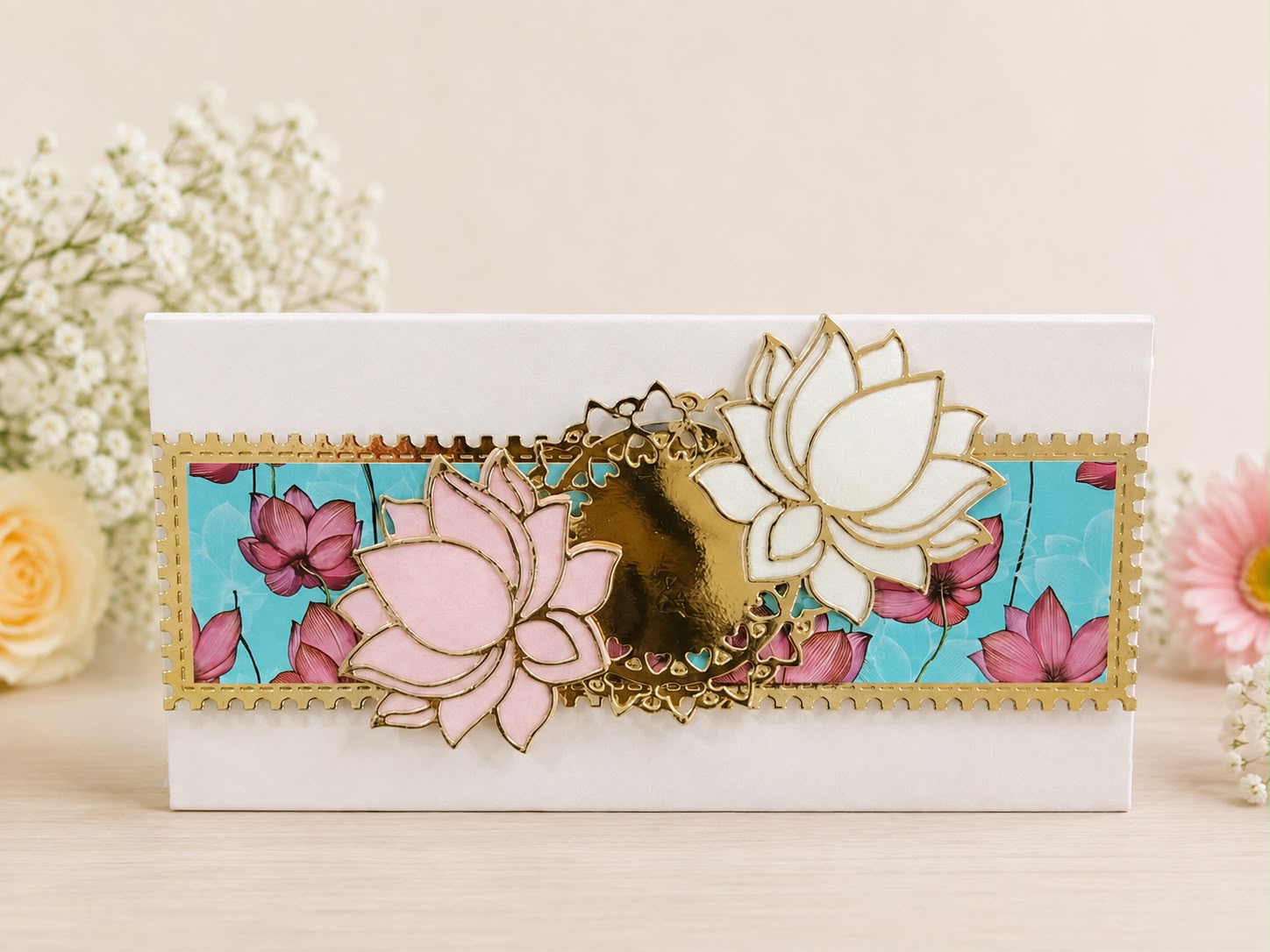 Paper Envelope With Lotus Design (pack of 20) - Image 5