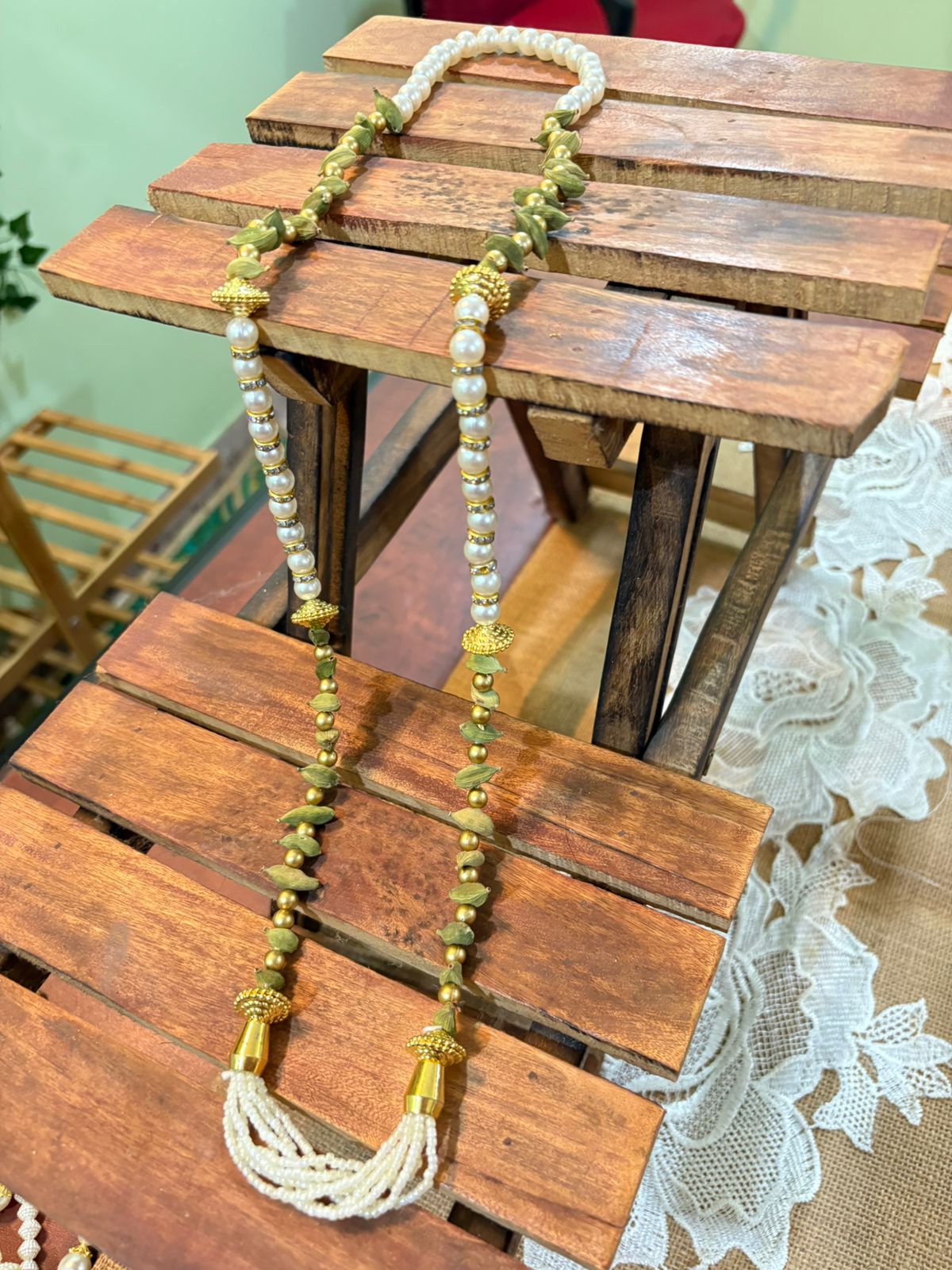 Elaichi baraat swagat maala with moti (pack of 20)