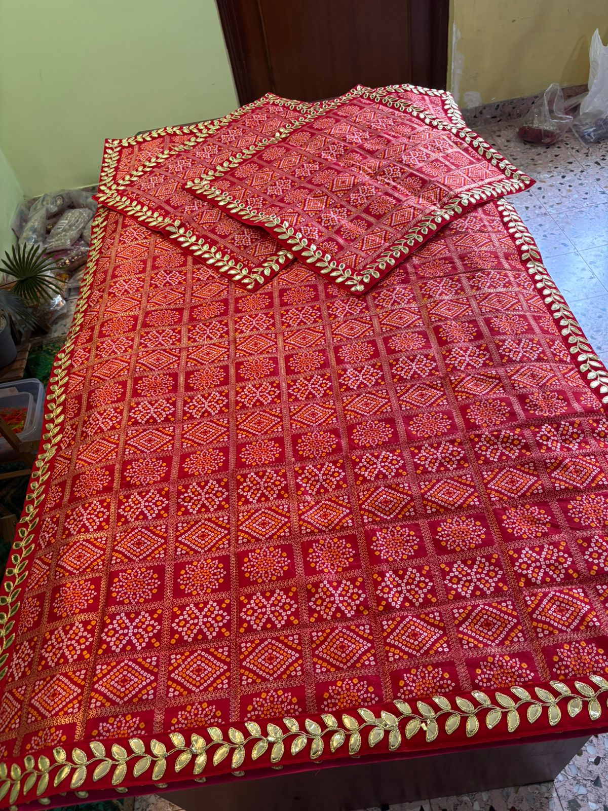 3 Piece Gharchola Aasan set (pack of 3) - Image 3