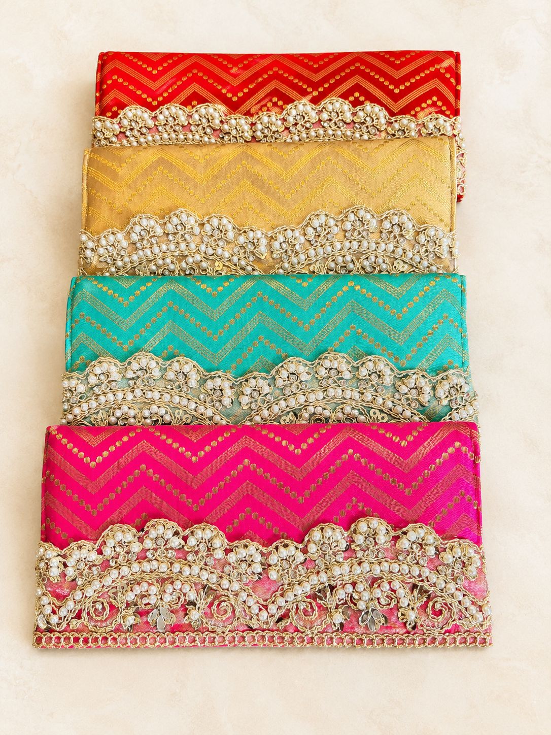 Benarsi shagun envelopes for cash (mix pack of 10) - Image 12