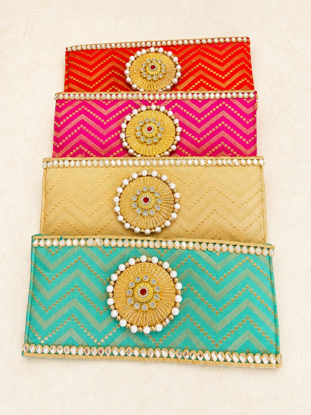 Benarsi shagun envelopes for cash (mix pack of 10) - Image 11