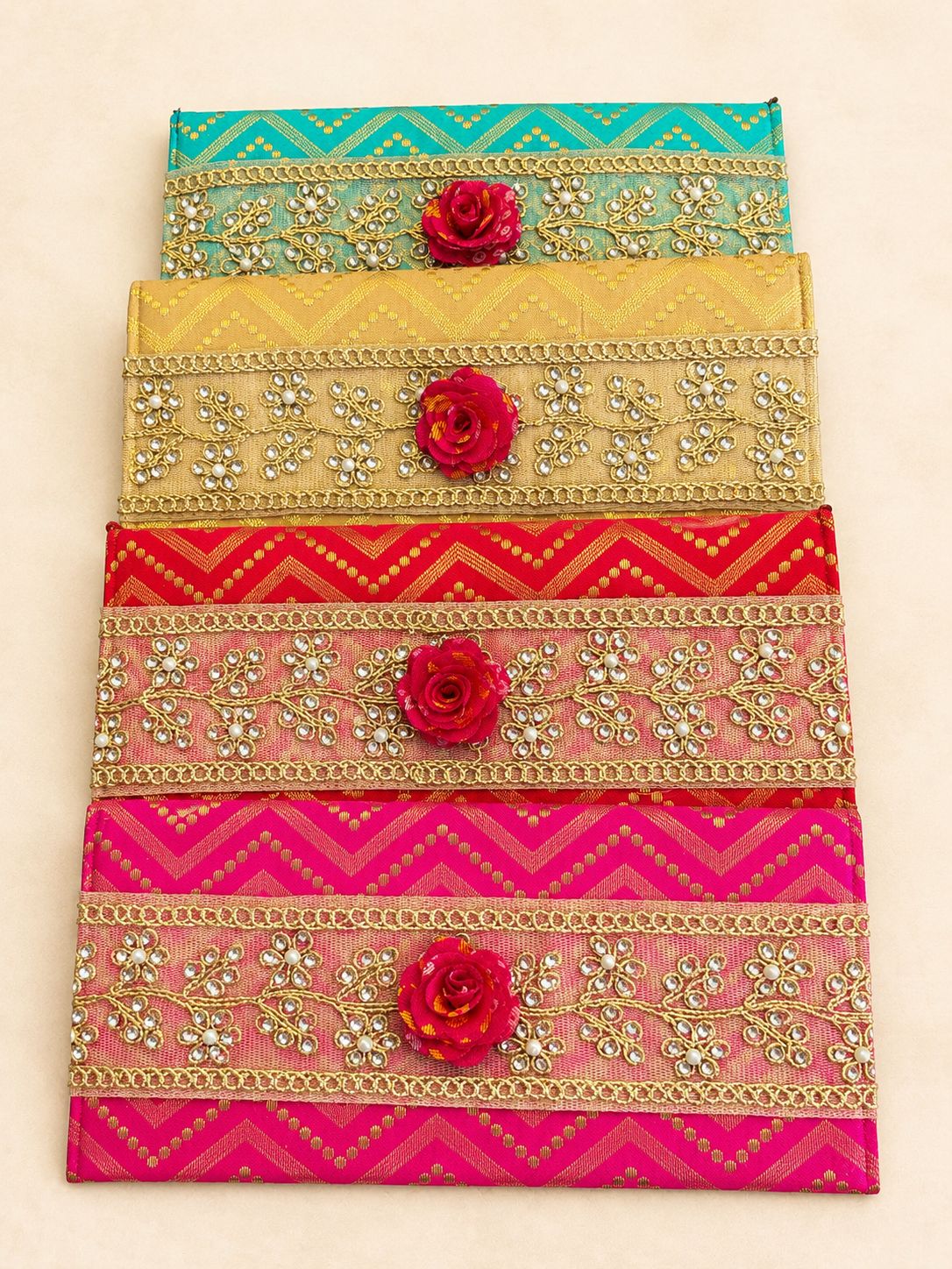 Benarsi shagun envelopes for cash (mix pack of 10) - Image 10