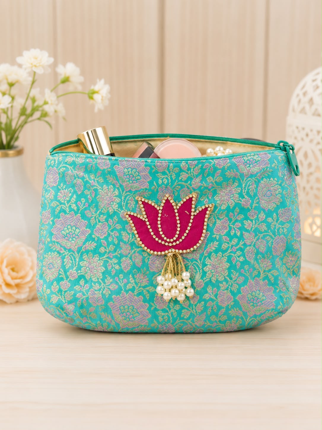 Brocade Toilet Pouch with Zip (pack of 10) - Image 10