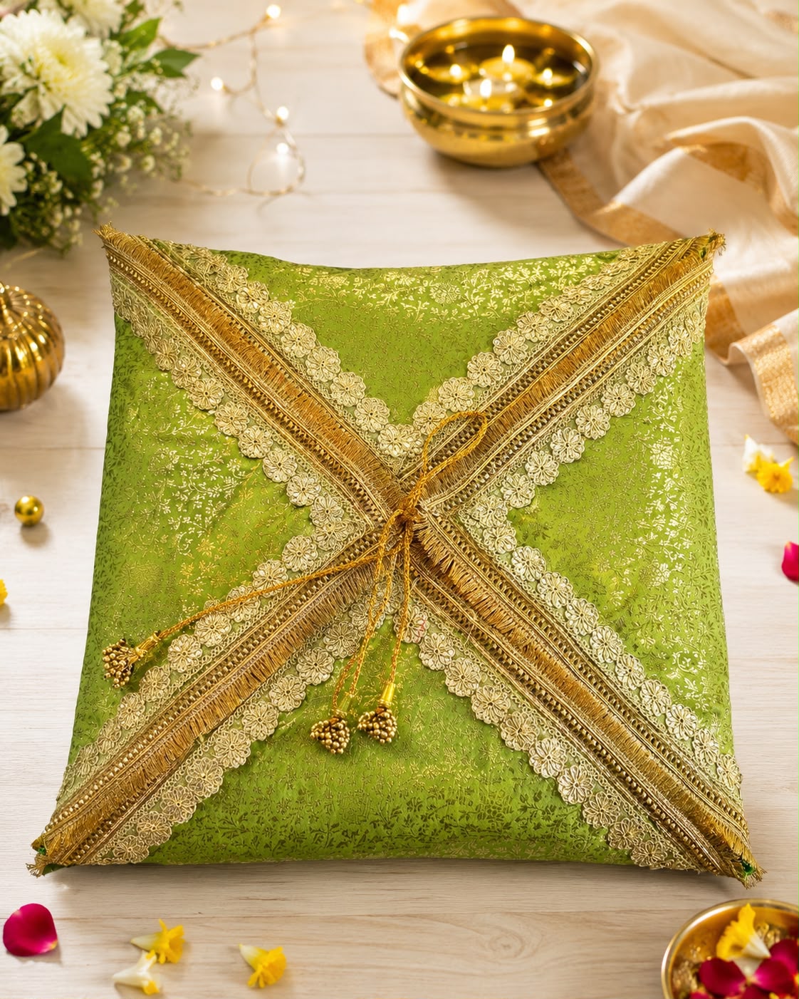 Benarsi brocade saree cover potli style (pack of 2)